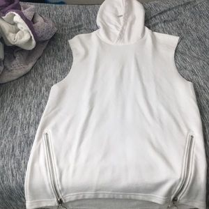 White Athletic Pullover
